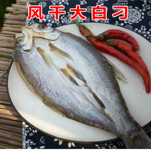 湖北特产水库翘嘴农家自制风干大白刁阳干刁子鱼干鱼腊鱼整条 包邮