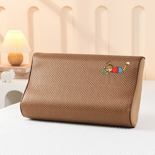 戴思琳乳胶枕套冰藤加厚可水洗