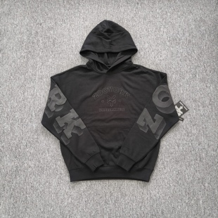 女 york印花休闲连帽卫衣男秋冬薄绒帽衫 外贸 zoo