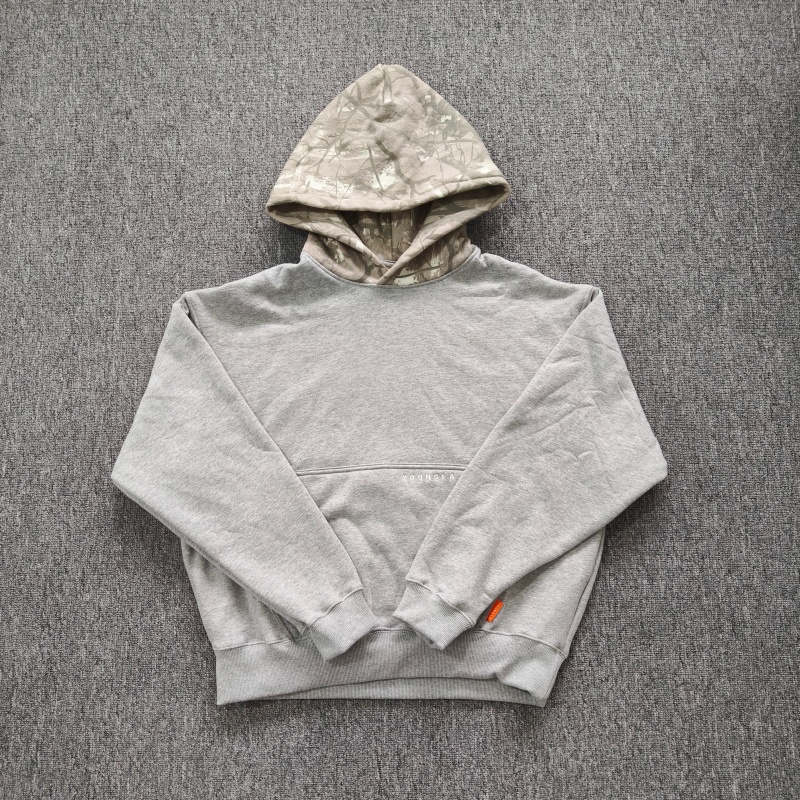 秋冬Youngla新款高克重连帽卫衣运动宽松纯棉帽衫男