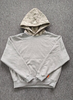 秋冬Youngla新款高克重连帽卫衣运动宽松纯棉帽衫男