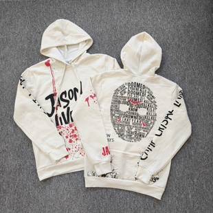 微瑕处理 男女 FRIDAY印花薄绒连帽卫衣休闲宽松帽衫