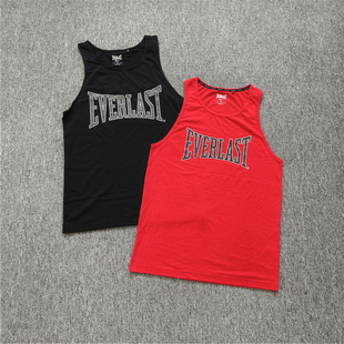 外贸     夏季拳击圆领背心运动健身男士字母上衣