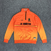 瑕疵处理 春秋薄绒半拉链长袖 印花套头半高领打底上衣男