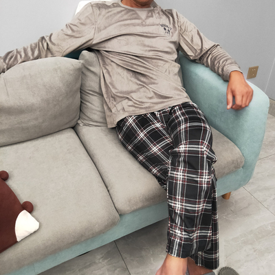 珊瑚绒家居服家居服睡衣套装男士