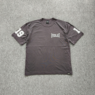 圆领休闲宽松厚实潮流T恤男 EVE拳击纯棉短袖 外贸 夏季