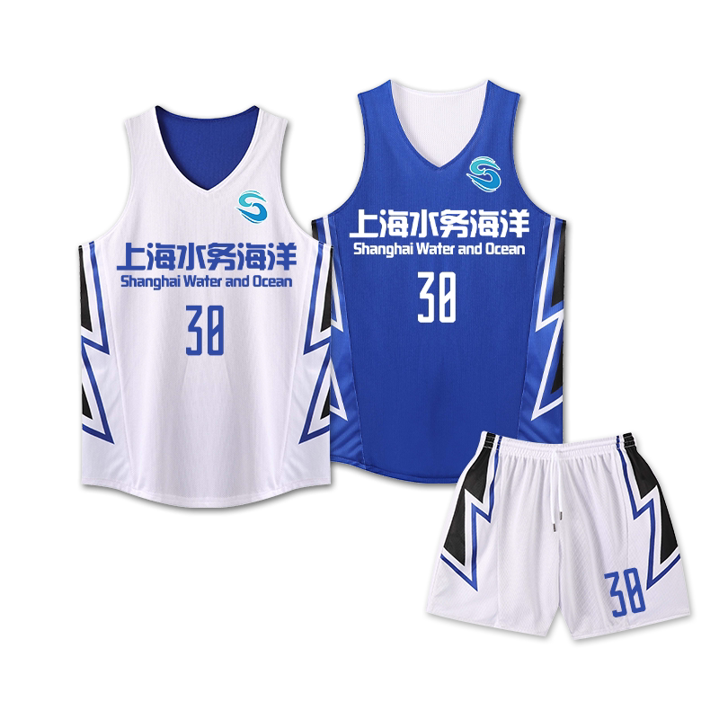 儿童成人美式双面穿篮球服透气