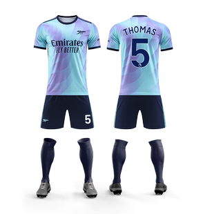 2425阿森纳二客萨卡赖斯厄德高球衣足球服套装男定制儿童训练服装