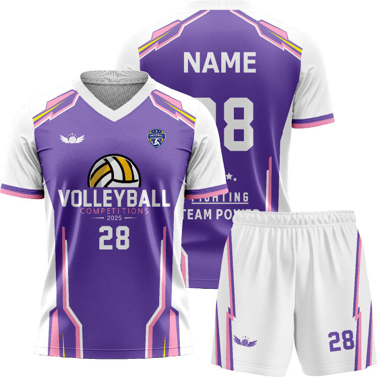 2026新款排球服男女定制气排球运动服套装短袖羽毛比赛服队服大码