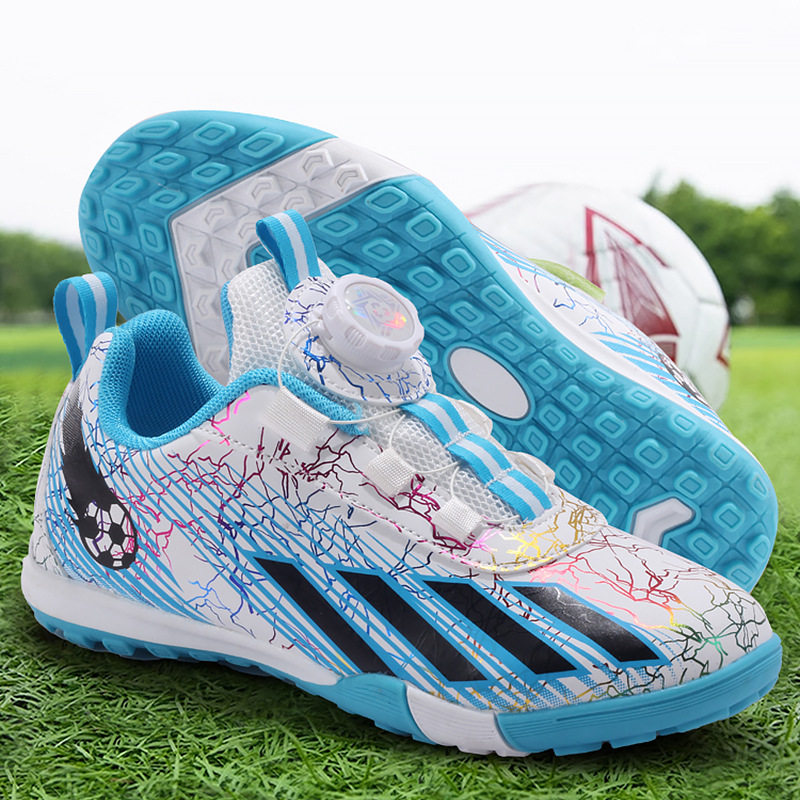 足球鞋男款儿童学生旋转纽扣碎钉训练鞋专业比赛防滑足球鞋