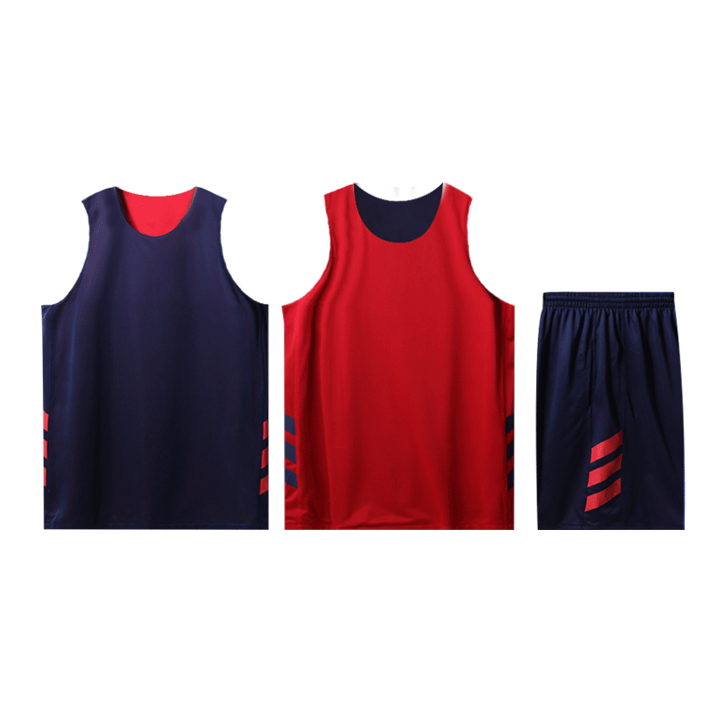双面穿篮球服套装男定制一套队服比赛团队训练服订制背心球衣运动