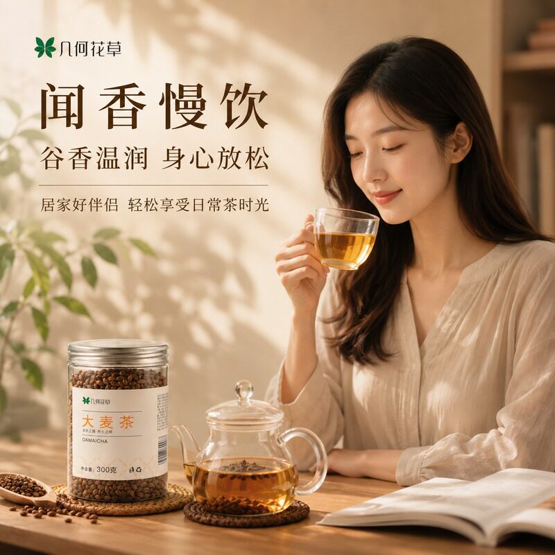 几何原味大麦香茶专用清香型暖养  胃养生茶300g