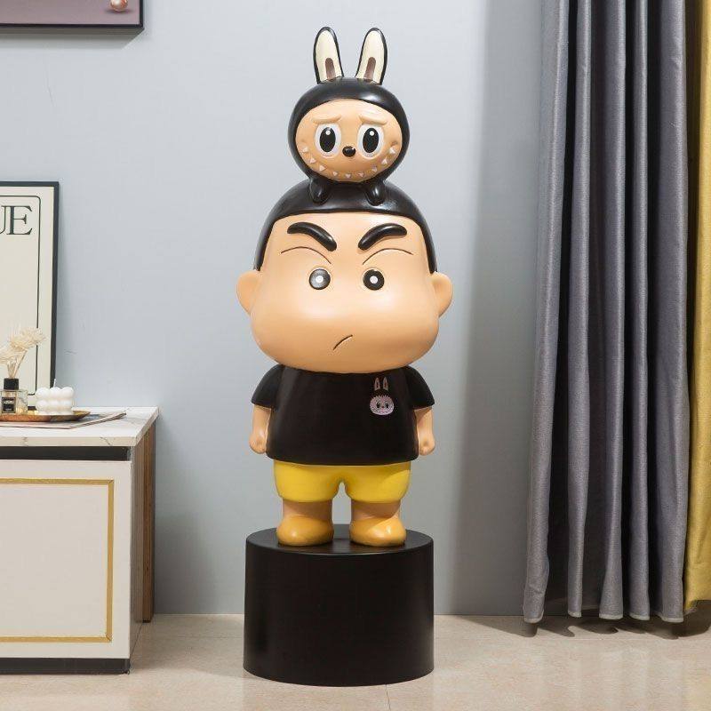 客厅摆件蜡笔小新摆件大号大摆件可爱储物罐客厅摆件日式手办潮玩,家居饰品,落地摆件,淘宝优惠券,粉丝福利购,淘宝优惠卷