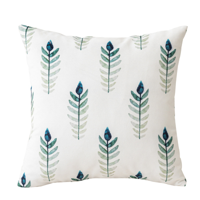 抱枕沙发客厅绿色小清新现代民宿飘窗枕板间卧室床上全棉靠枕