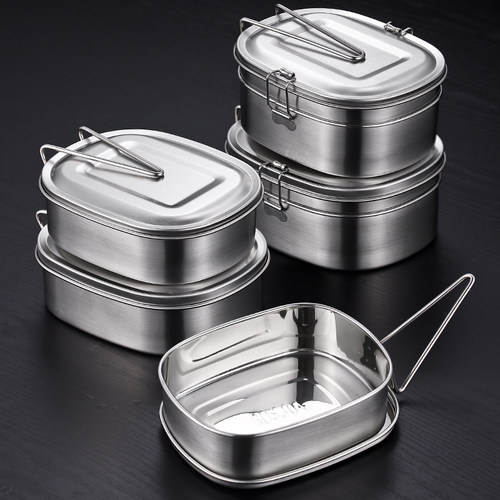 304不锈钢饭盒双层老式饭缸餐盒