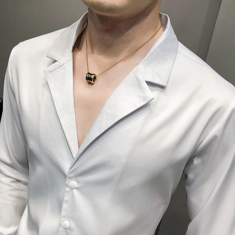 21春装男衬衫长袖纯色衬衣青年商务衬衫四季款工装推荐H698特P35,男装衬衫,星座419（原A233）
