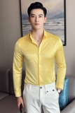 四季款男纯色长袖衬衫英伦风个性衬衣品质款上衣潮BF32，男装衬衫，星座419（原A233）