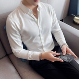 四季款男多色长袖衬衫英伦时尚轻奢品质衬衣修身款个性款BF26，男装衬衫，星座419（原A233）