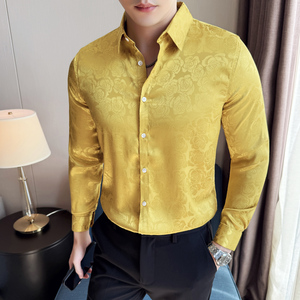 男士四季款长袖衬衫~时尚印花衬衣~潮流花衬衫XZ419-DC104-P59图片