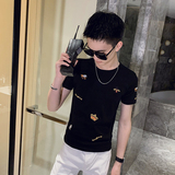 夏季新款社会小伙T恤男短袖ins网红短袖半袖上衣AB29-P35控价55，男装T恤，星座419（原A233）