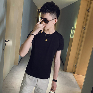 夏季新款社会小伙T恤男短袖ins网红短袖半袖上衣AB20特P25控价45图片