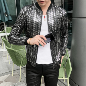 2025夏季新款高端潮男个性防晒衣夜店发型师夹克社会外套A95-P60图片