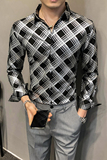 2021春装男衬衫长袖格子衬衫男青年潮流花衬衫时尚A068-H701，男装衬衫，星座419（原A233）