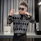 春夏新款男个性时尚防晒衣夜店潮男薄夹克外套亮片演出服A12-P65，男装防晒衣，星座419（原A233）