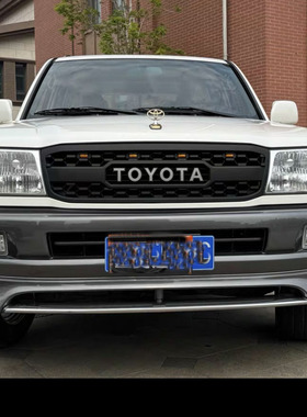 适用1998-2007年丰田兰德酷路泽网格中网LC100带灯前脸中网格栅