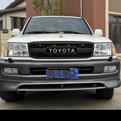 适用1998-2007年丰田兰德酷路泽网格中网LC100带灯前脸中网格栅