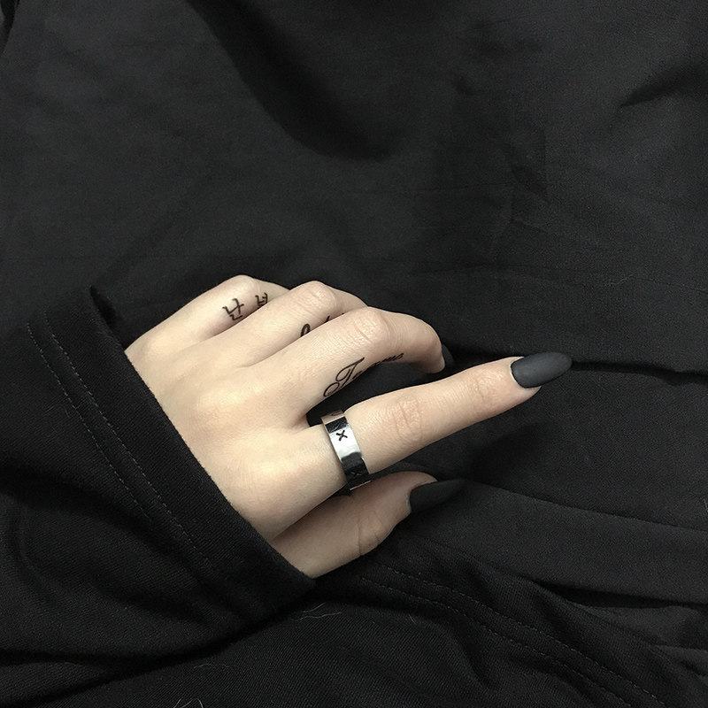 日韩风原创百搭无名指尾戒