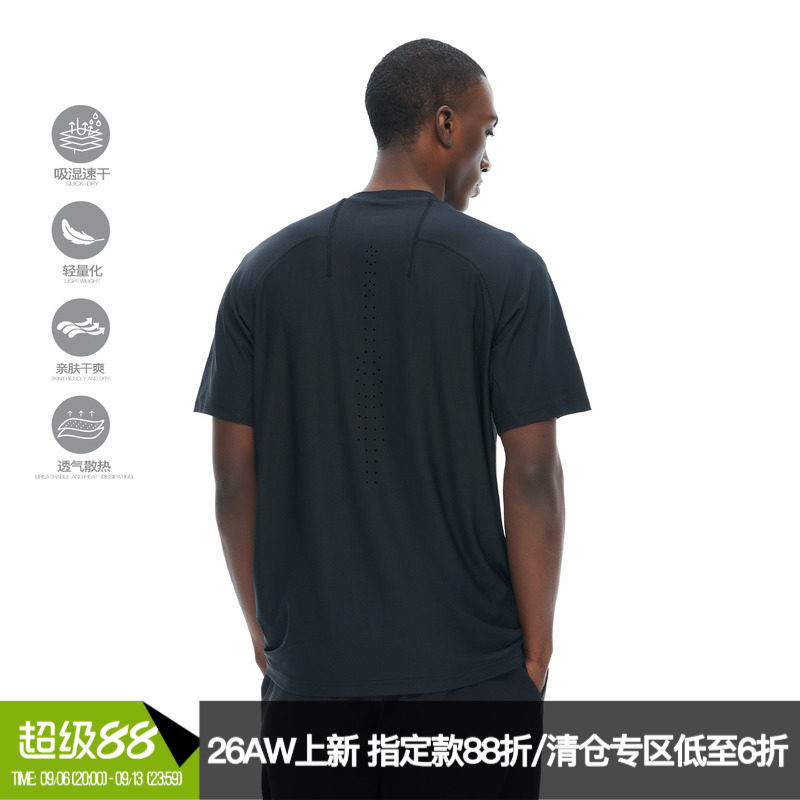 ZONEiD【激光冲孔】针织运动短袖T恤26春夏新款轻量化速干训练服图片