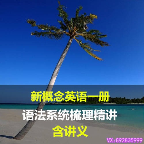 小學生朗文外研社新概念英語一冊語法精講視頻全套家教輔導教程學