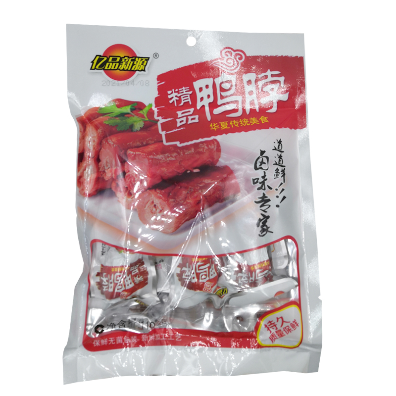 亿品新源精品鸭脖鸭翅香辣110g