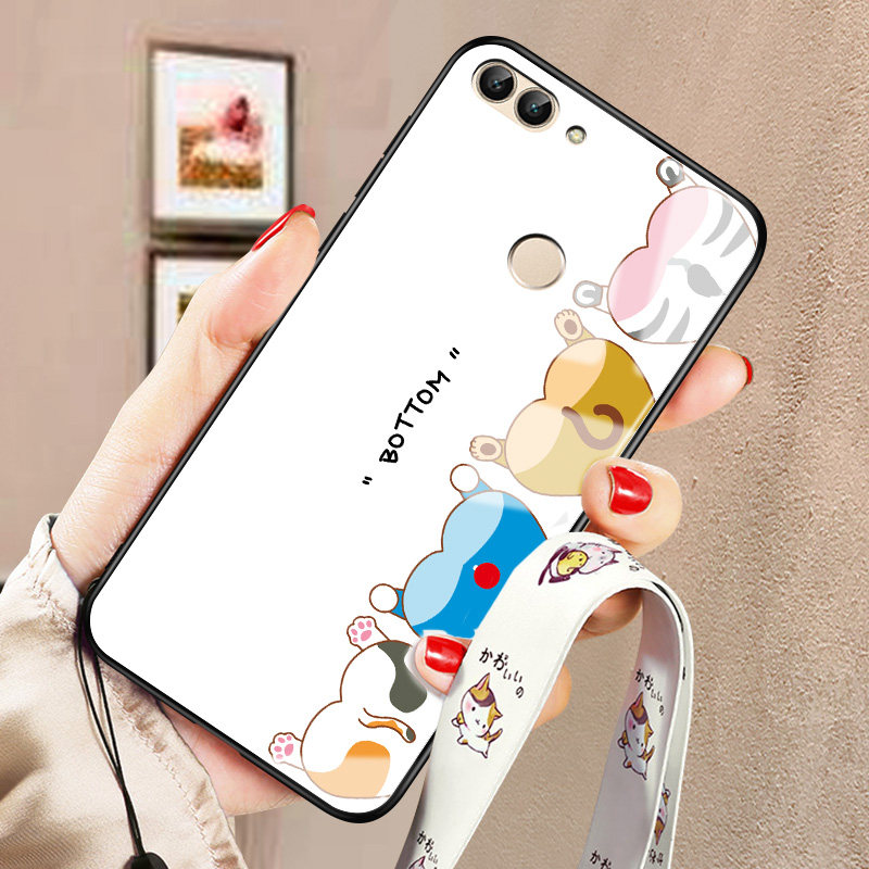fig一tl10日韩畅响7s软边玻璃壳华为畅享7s防摔f1g-tl00可爱畅亨7s潮