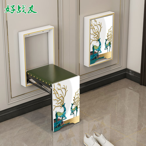 好战友折叠换鞋凳家用门口
