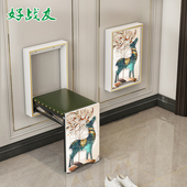 凳伸缩超窄省空间墙上折叠椅 穿鞋 好战友折叠换鞋 凳家用门口壁挂式