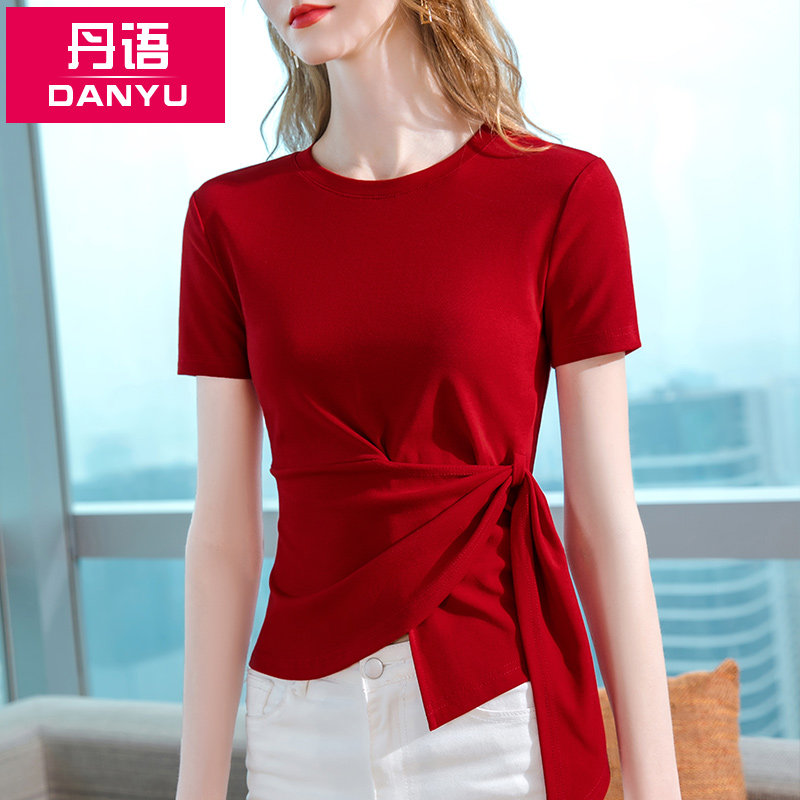 短袖T恤女夏设计感小众上衣洋气
