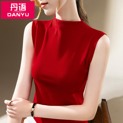 无袖收腰丹语显瘦吊带背心可外穿