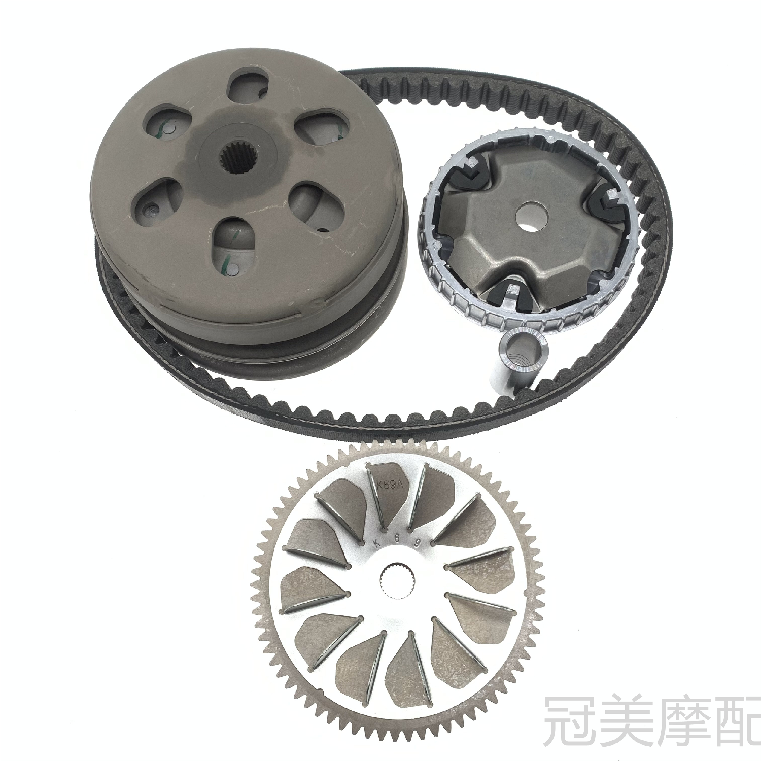适用新大洲本田NS125D RX NX DIOU+125裂行后离合器 前驱动盘皮带