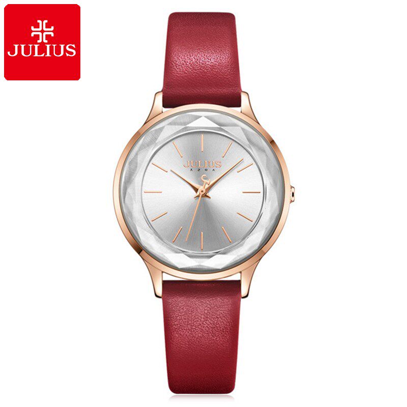 julius聚利时女表小众ins风 简约气质皮带款学生休闲防水石英手表
