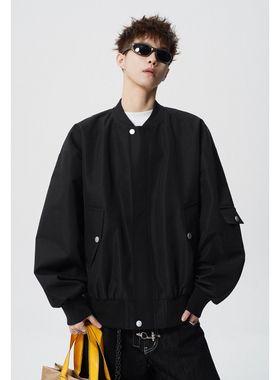TPY-26年早春春季时尚简约百搭新款大码棒球领夹克HJ26132