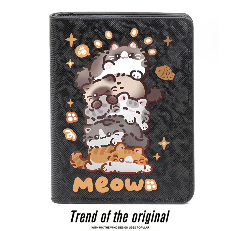 炸毛小黑猫星人可爱青年钱包男
