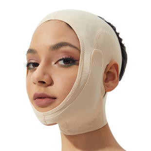 茵奇坊MS8026面吸术后头套腮腺面部抽脂面雕面罩束脸双下巴弹力套