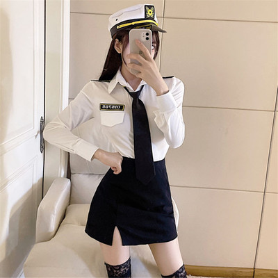 jk制服海军衬衫蹦迪辣妹穿搭女装套装跳舞韩舞服装女团上衣服水手