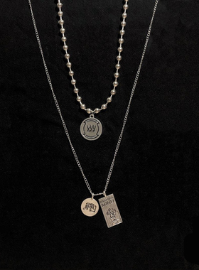 多层蹦迪街头风挂件吊坠ins同款