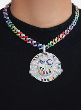 欧美吊坠KAKA微镶锆石男女