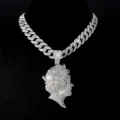 Silver Queen + Cuban Chain 50Cm*15Mm