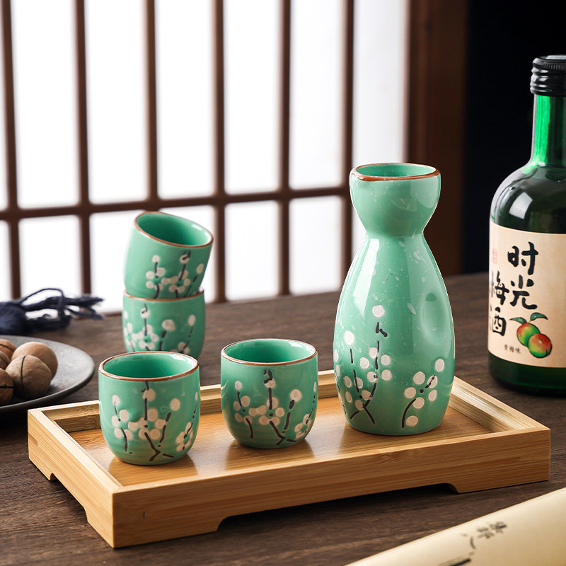日式陶瓷清酒壶小酒杯仿古温酒器