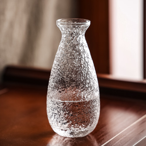 高通透玻璃清酒壶一两白酒杯酒盅